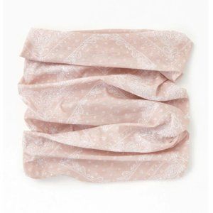 Light Pink Paisley Neck Gaiter Face Mask NWT